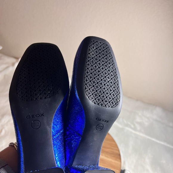 Geox Royal Blue Metallic Seyla Leather Pump Size 36 NWOB - Picture 4 of 13
